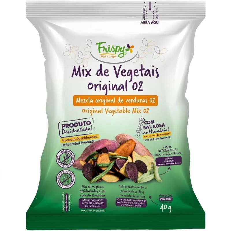 Mix de batata con vegetales original  Frispy - Cont. 40 grs.