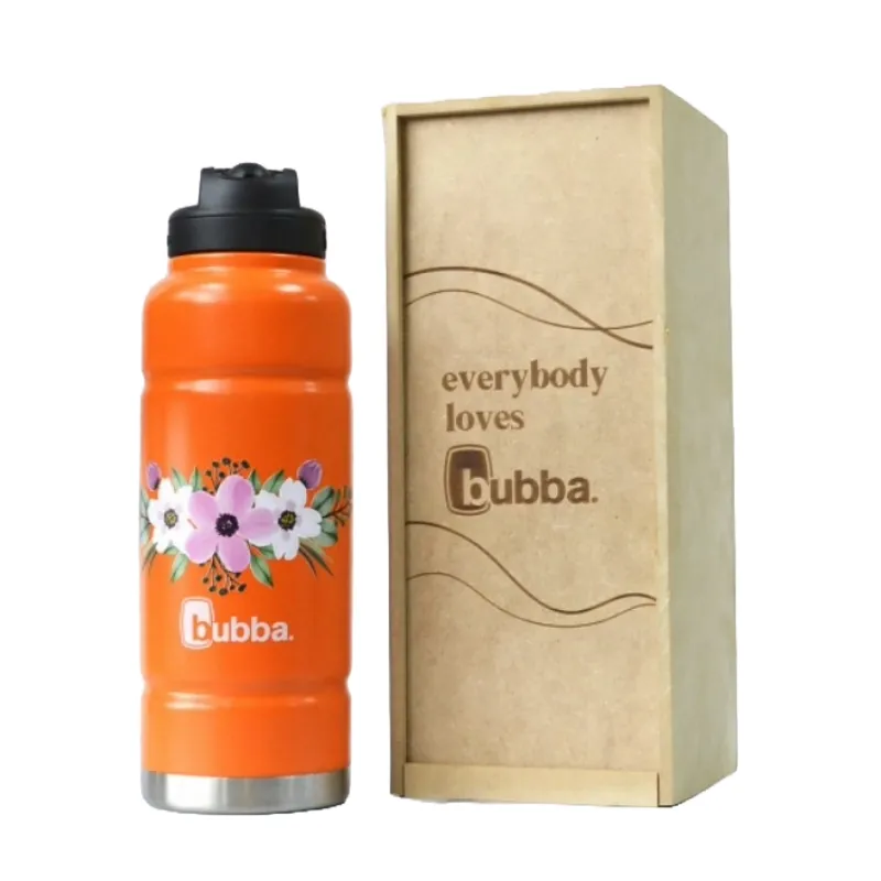 Botella Trailblazer con Pajita Mandarina