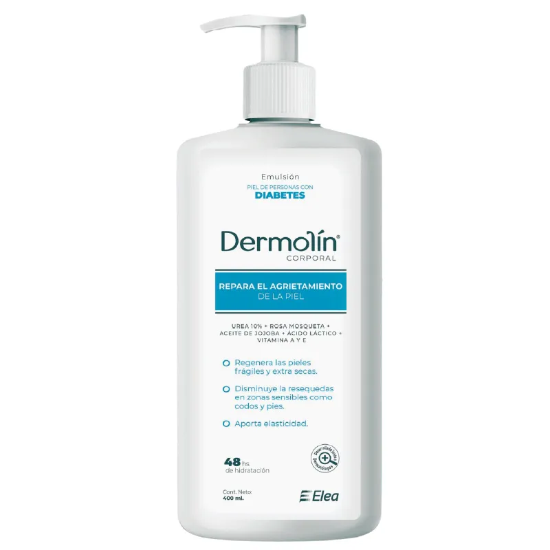 Emulsion Corporal Piel Diabetes Dermolin - Cont. 400 mL
