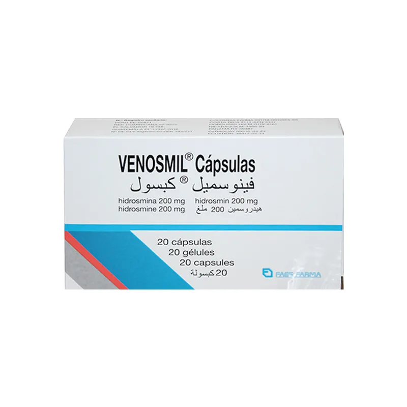 Venosmil Hidrosmina 200 mg - Cont. 20 Capsulas