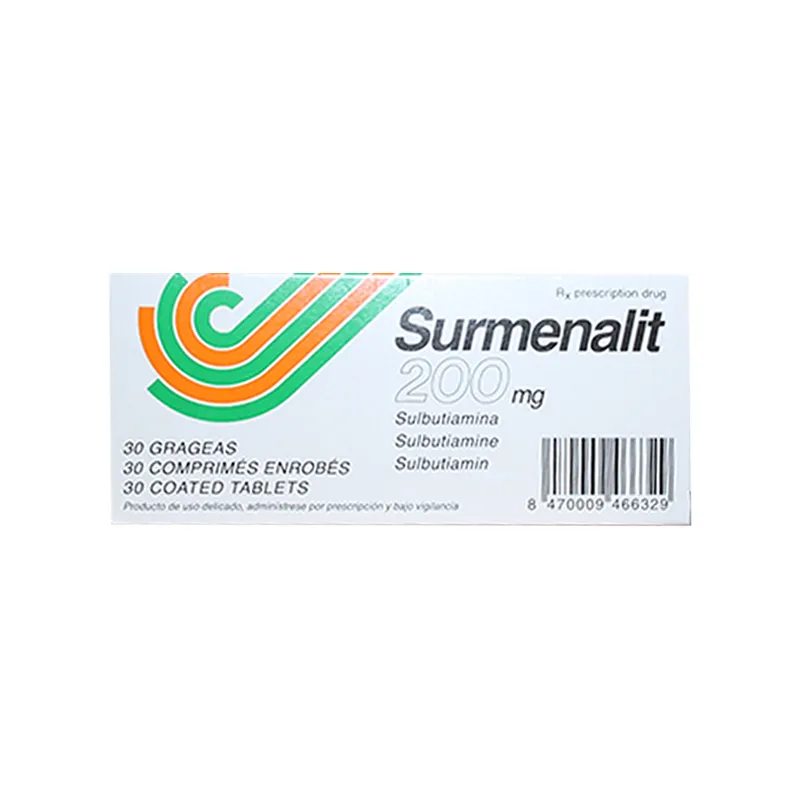 Surmenalit Sulbutiamina 200 mg - Cont. 30 Comprimidos