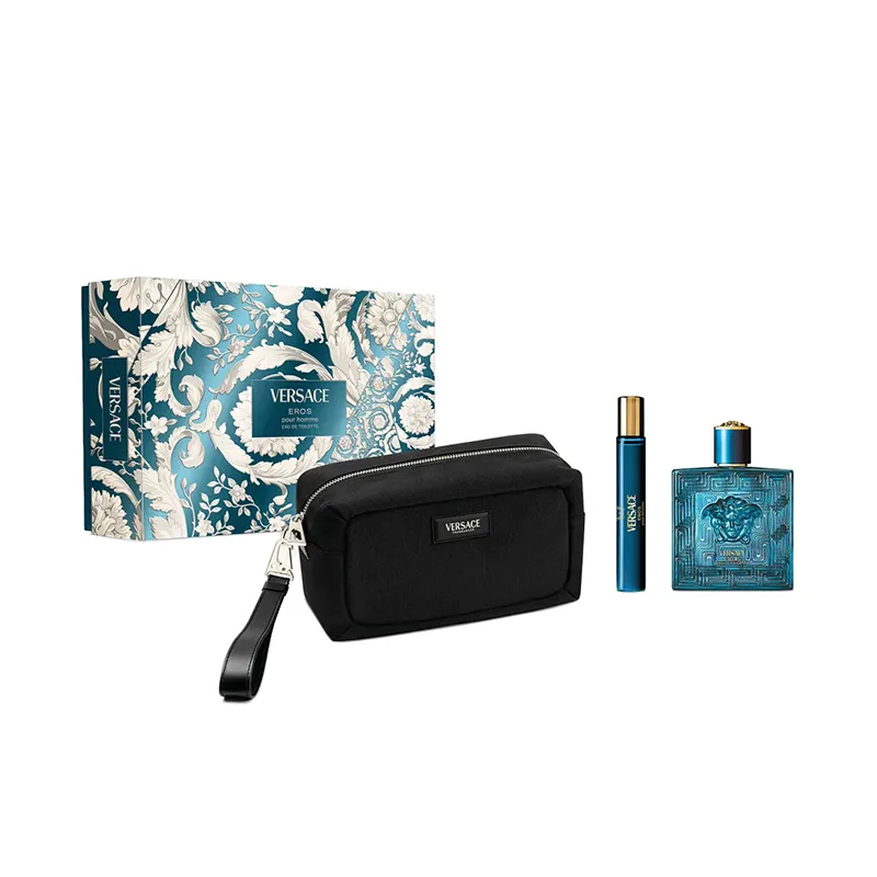 Set Eros Eau de Parfum 100 ml+ Travel Spray 10 ml Versace