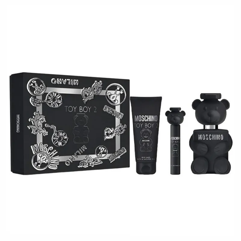 Set Toy Boy Eau de Parfum 100 mL + Eau de Parfum 10 mL + Shower Gel 100 mL Moschino