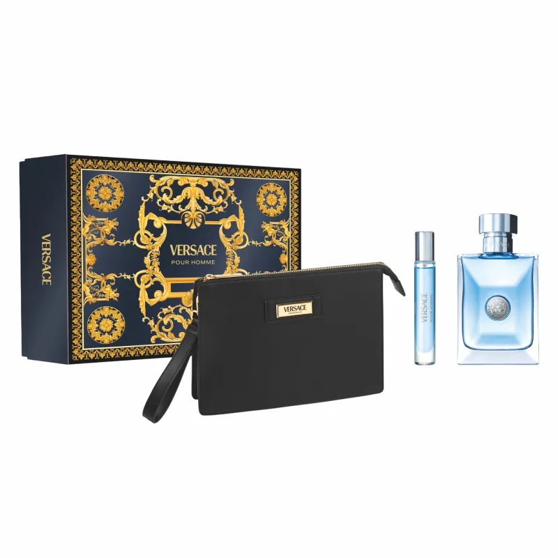 Set Pour Homme EDT 100 ml + Spray 10 ml + Neceser Versace
