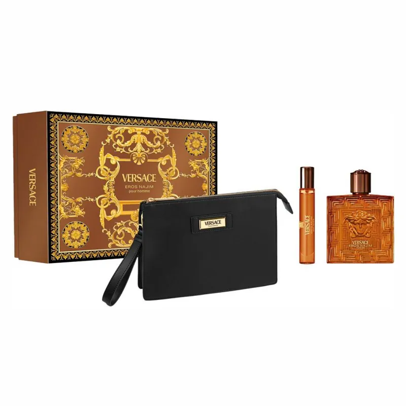 set eros najim pour homme edp 100 ml + spray 10 ml + neceser versace