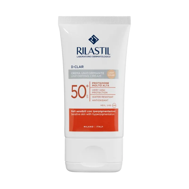 Protector Solar Facial Unificante Tono Claro SPF 50+ Rilastil - Cont.40 mL 