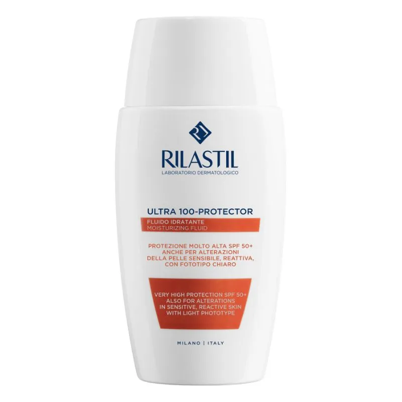 Protector Solar Facial Fluido Hidratante SPF 50+ Rilastil - Cont.100 mL