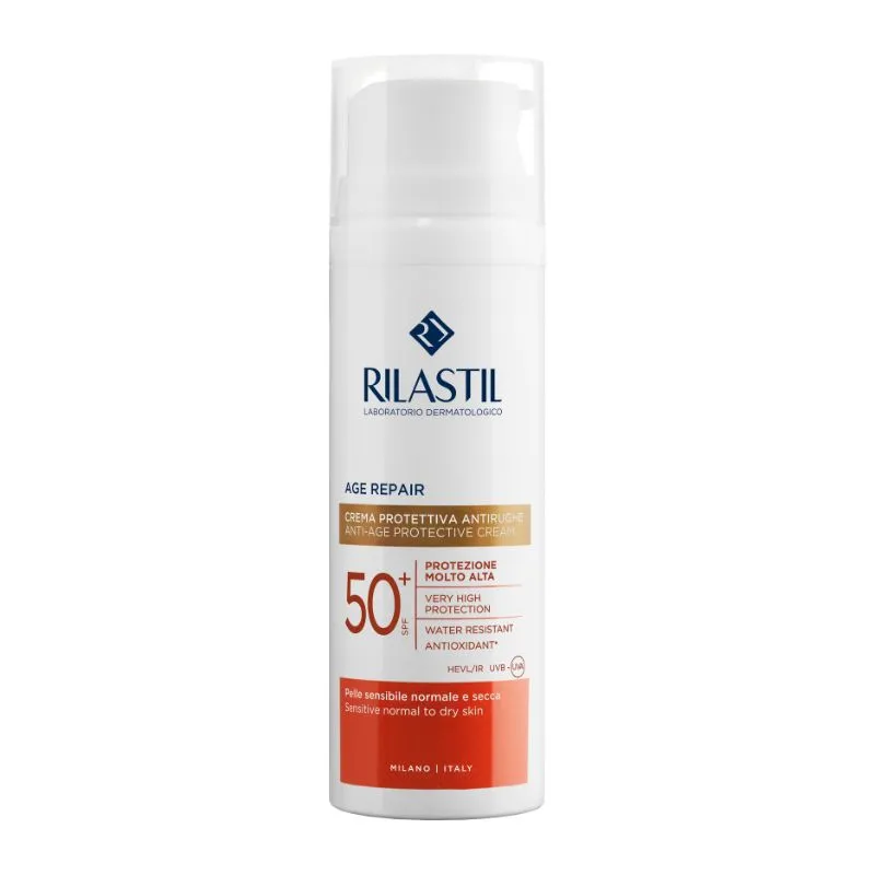 Protector Solar Facial Antiarrugas SPF 50 + Rilastil - Cont.50 mL