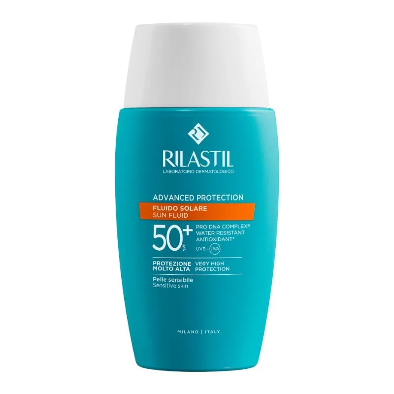 Protector Solar Facial Fluido Resistente SPF 50+ Rilastil - Cont.50 mL