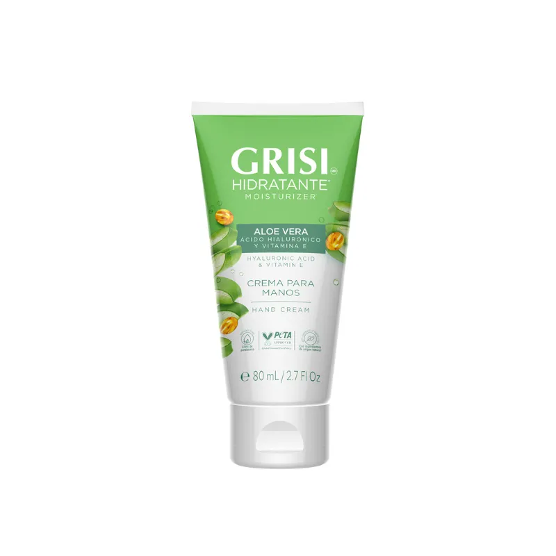 Crema de Manos Hidratante Aloe Grisi - Cont. 80 mL
