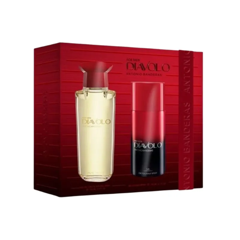 set diavolo edt 100ml + deo 150 ml antonio banderas