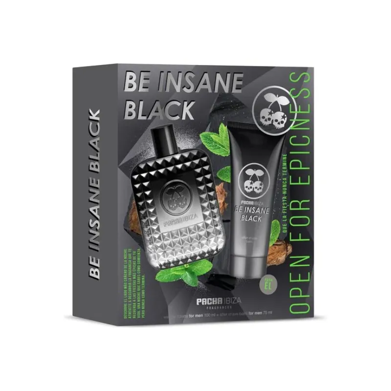 Set Be Insane Black Pacha Ibiza EDT 100 ml + After Shave 75 ml 