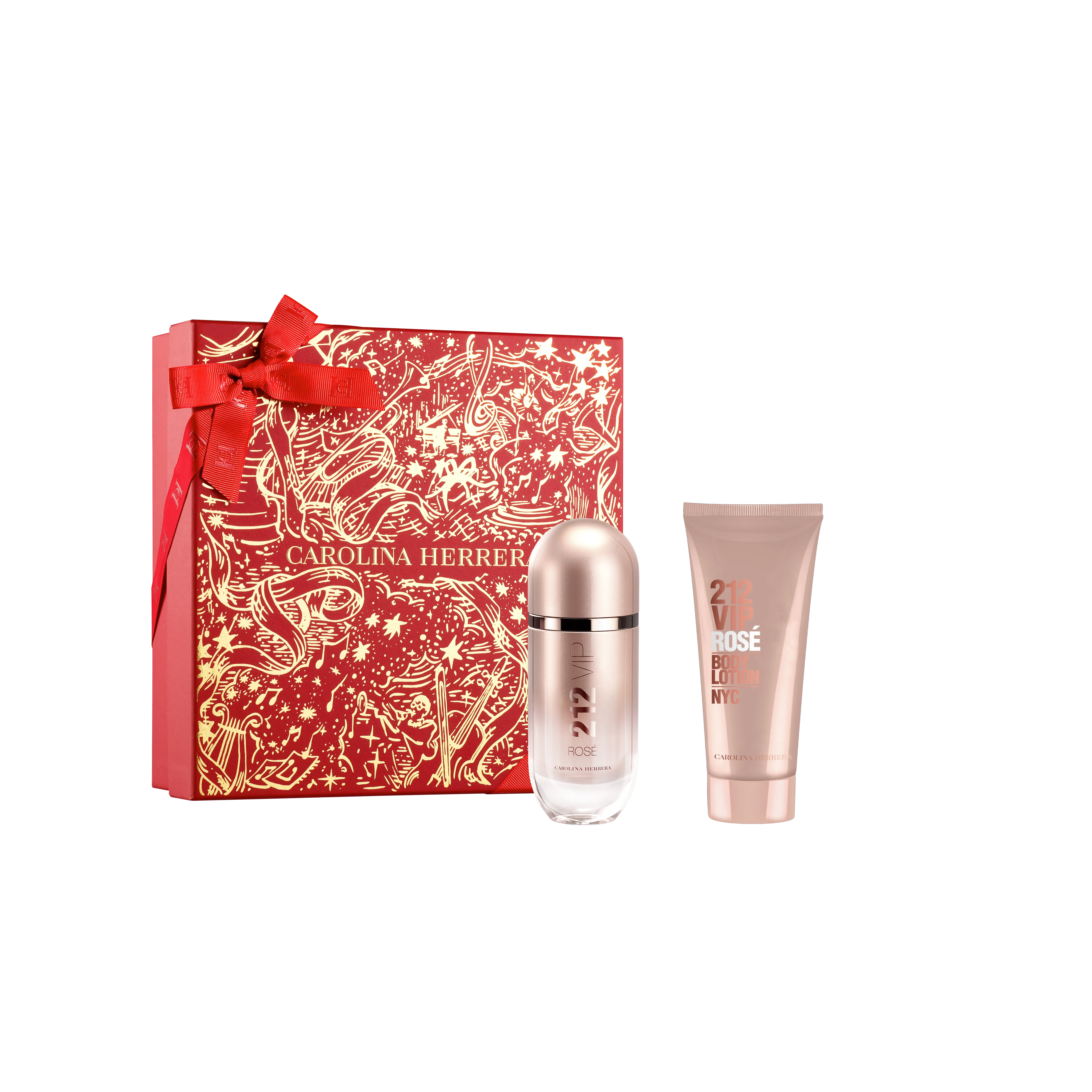 Set 212 Vip Rose 80 mL + Locion Corporal 100 mL Carolina Herrera