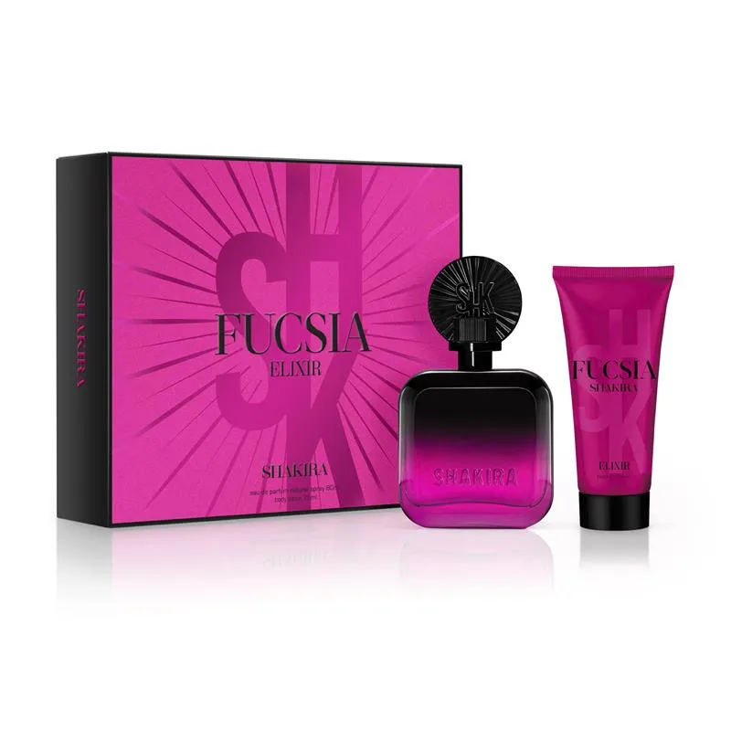 set fucsia elixir edp 80 ml + body lotion 75 ml shakira