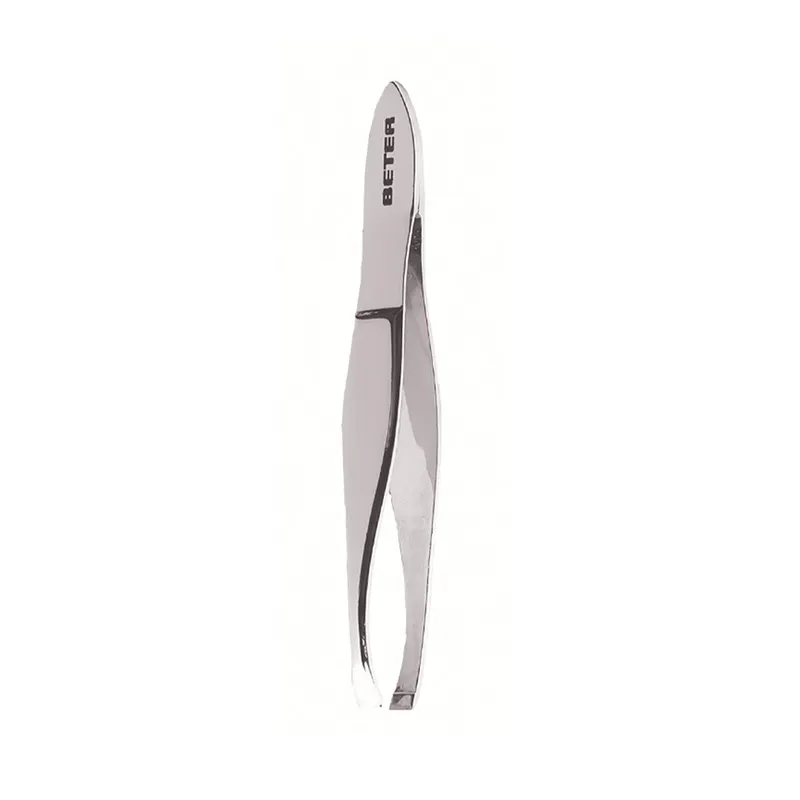 pinza de depilar esmaltada punta recta beter - cont. 1 unidad