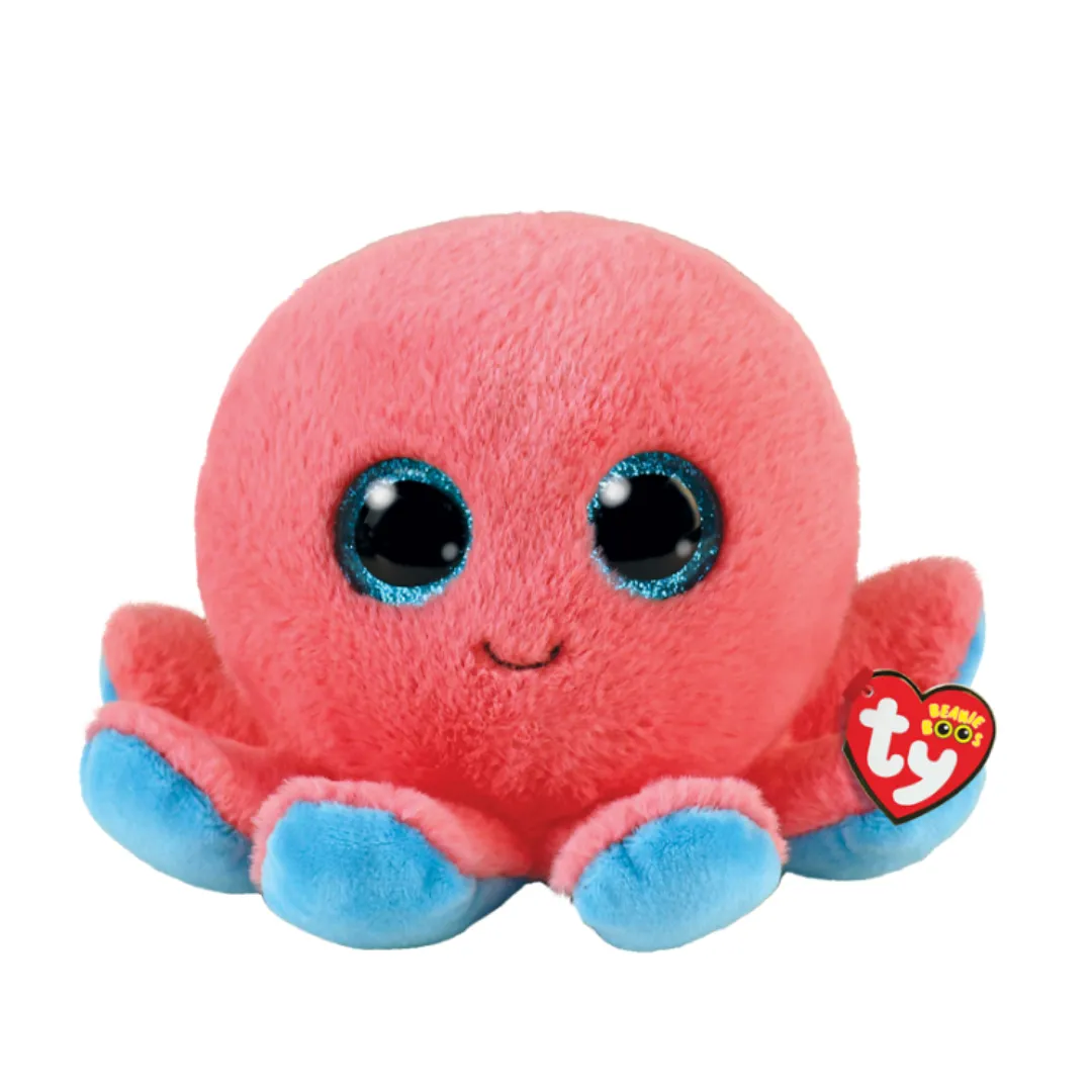 Peluche Beanie Boos Pulpo Coral TY