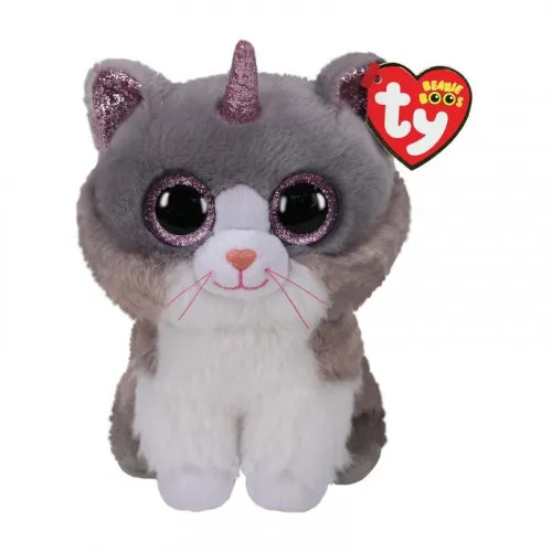 Peluche Beanie Boos Asher Gato Unicornio TY