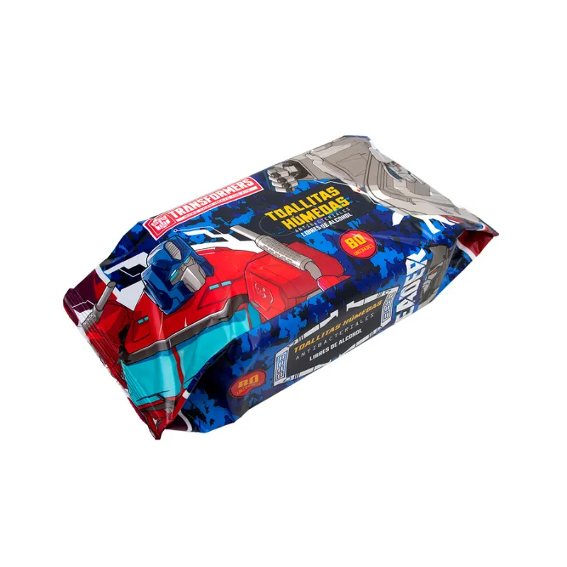 Toallitas Húmedas Antibacteriales Transformers Nevada - Cont. 80 Unidades