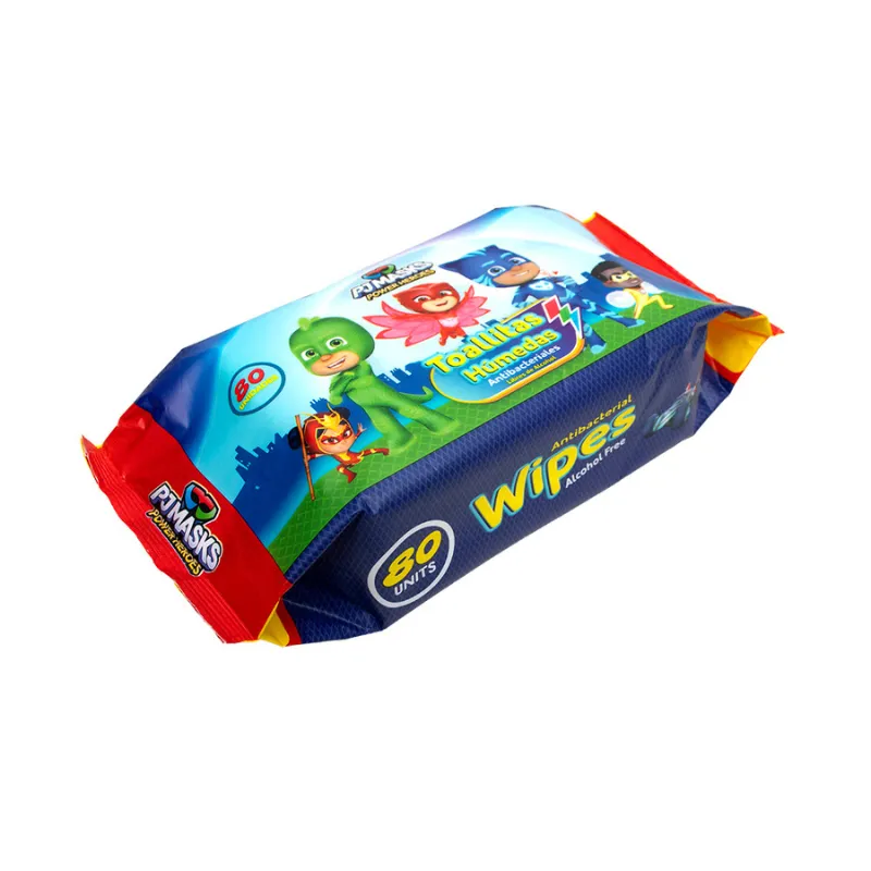 Toallitas Húmedas Antibacteriales Pj Masks Nevada - Cont. 80 Unidades