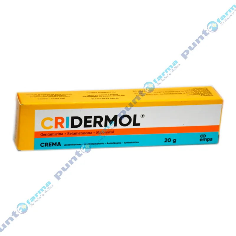 Cridermol Gentamicina Crema en Pomo - Cont. 20 gr