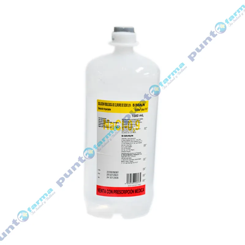 Solución de Cloruro de Sodio 0,9% B.Braun - Contenido de 1000 ml ..., image size:800x800