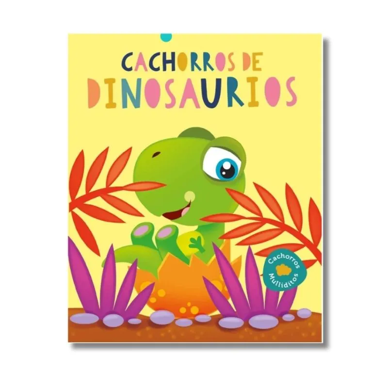 libro mulliditos cachorros de dinosaurios - 1 unidad