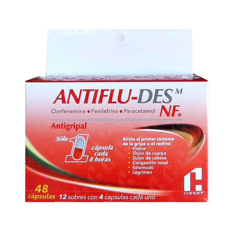 Punto Farma | ANTIFLU-DES M NF® exhibidor 12 x 4 cápsulas