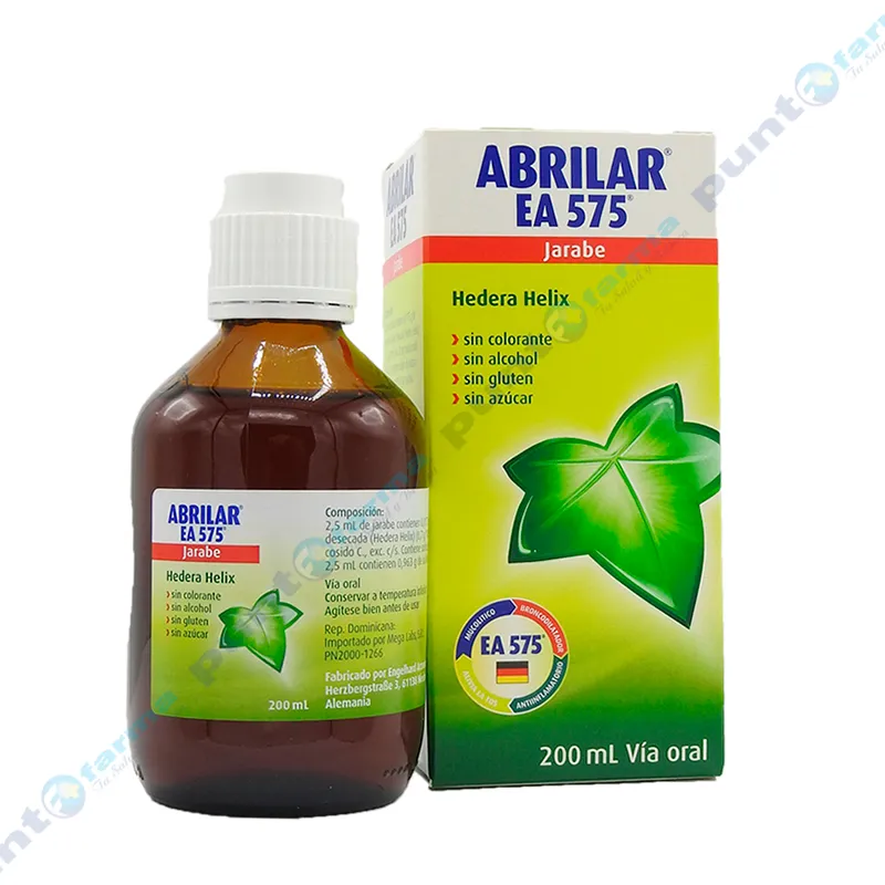 Abrilar EA 575 - Hedera Helix - Jarabe frasco de 200 ml.