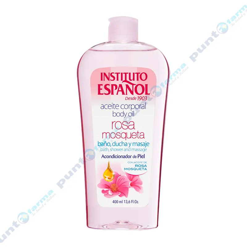 Aceite Corporal Rosa Moqueta Instituto Español - 400 mL