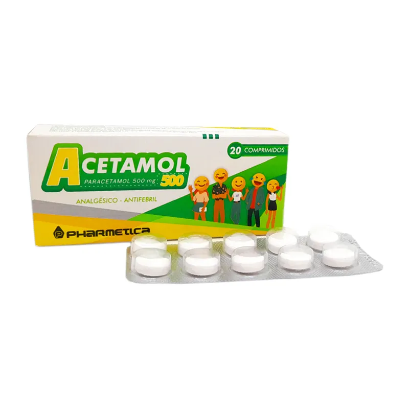 Acetamol Paracetamol 500 mg - Cont. 20 Comprimidos