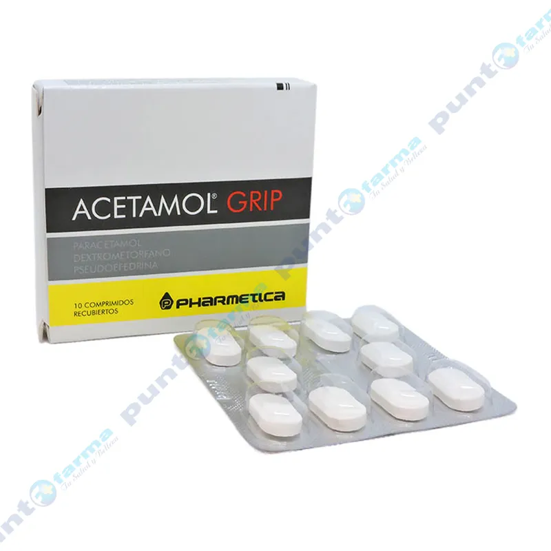 Acetamol Grip - Caja de 10 comprimidos recubiertos