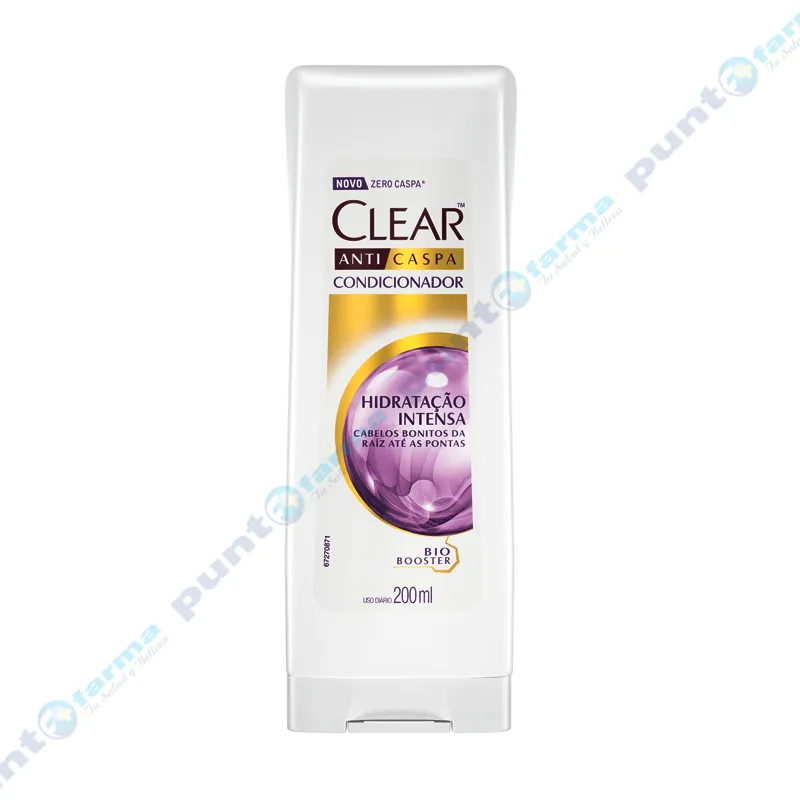 Acondicionador Anticaspa Hidratacion Intensa Clear - 200 mL.