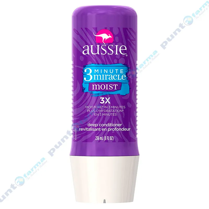 Acondicionador Aussie 3 Minute Miracle Moist - Cont.236 mL