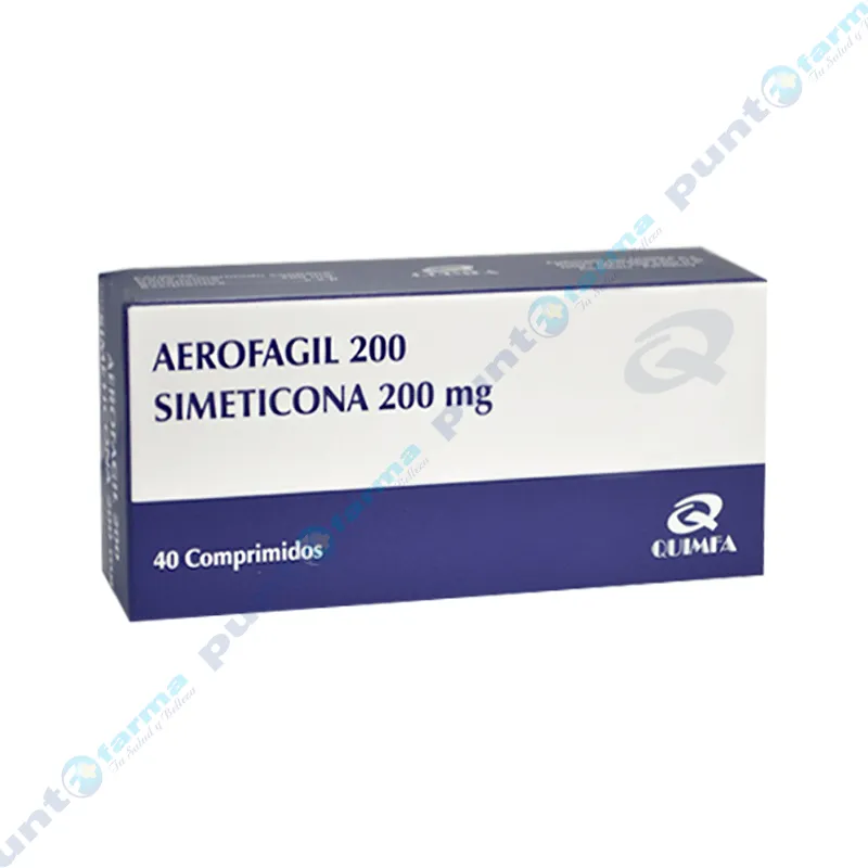 Aerofagil Simeticona de 200 mg -  Caja de 40 Comprimidos