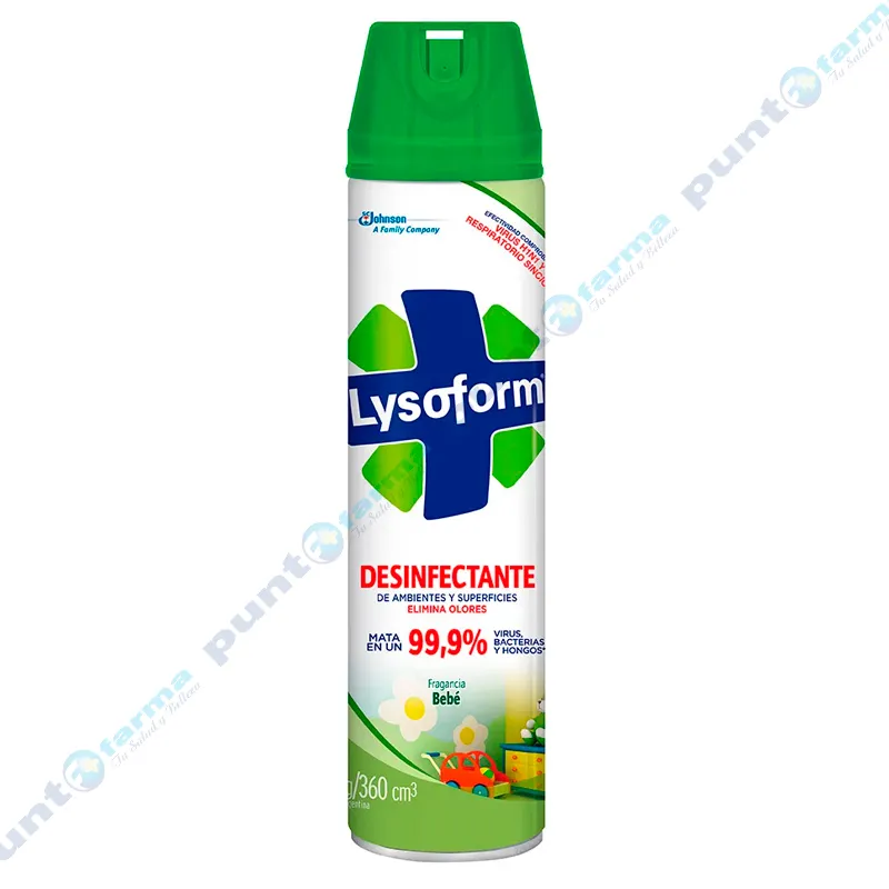 Aerosol Desinfectante Aroma Bebé Lysoform - Cont.390 mL