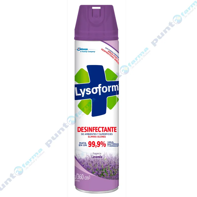 Aerosol Desinfectante Lavanda Lysoform -  390 mL