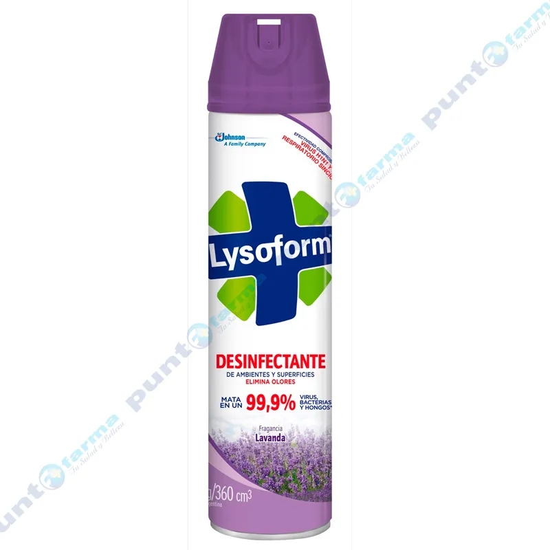 Aerosol Desinfectante Lavanda Lysoform -  Cont.390 mL