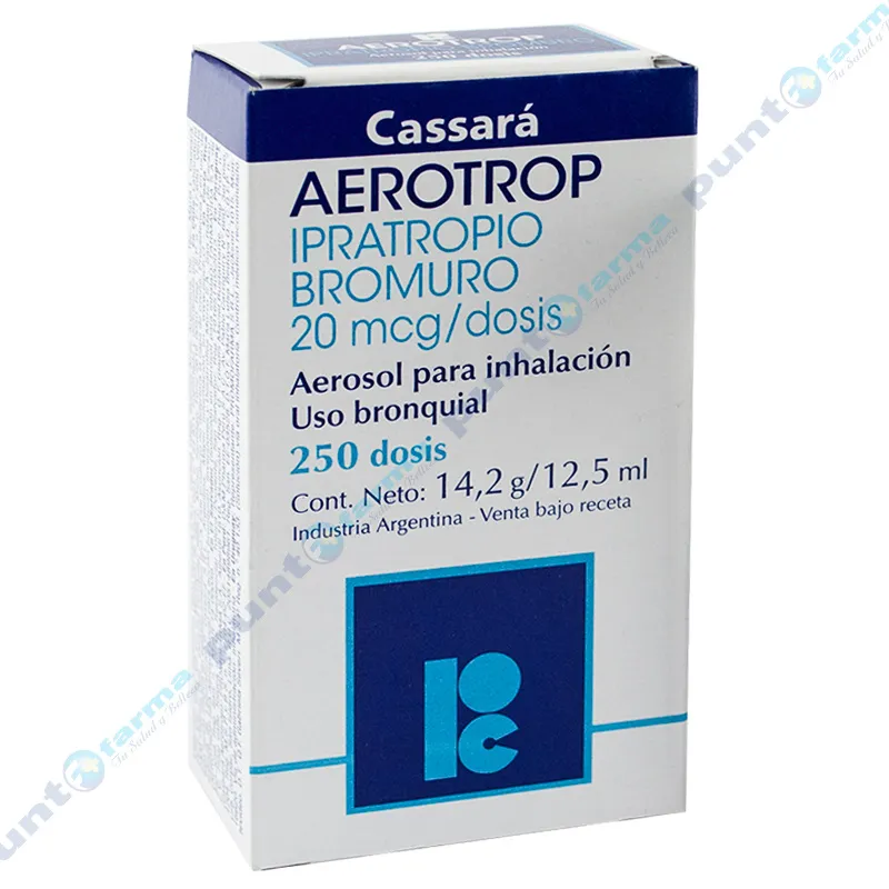Aerotrop Aerosol Bromuro de Ipratropio - 250 Dosis.