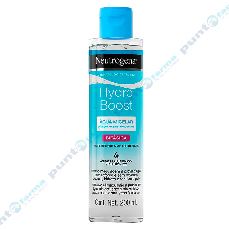 Agua Micelar Hydro Boost Biphasic Neutrogena- Cont.200 mL