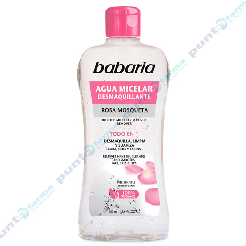 Agua Micelar Rosa Mosqueta Babaria - 400 mL