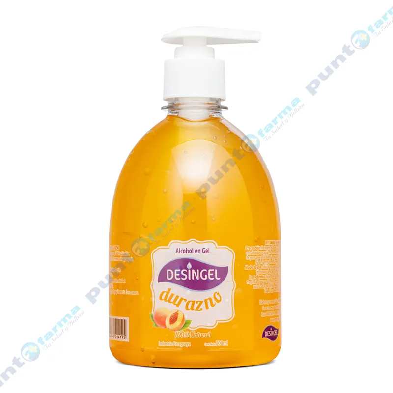 Alcohol en Gel Aroma Durazno 100% Natural Desingel - Cont.500 mL