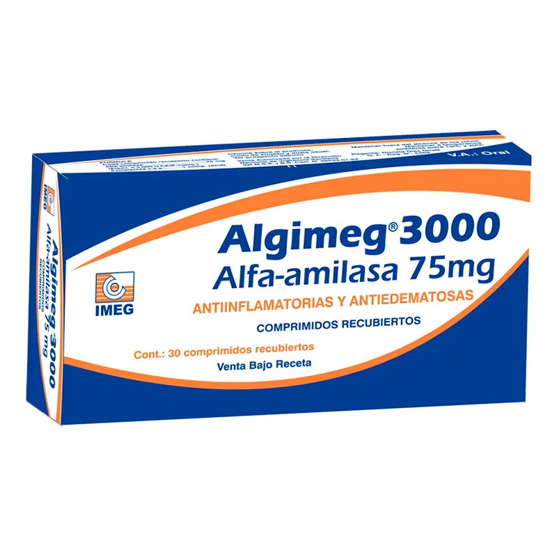 Algimeg Alfa Amilasa - Cont. 30 comprimidos recubiertos