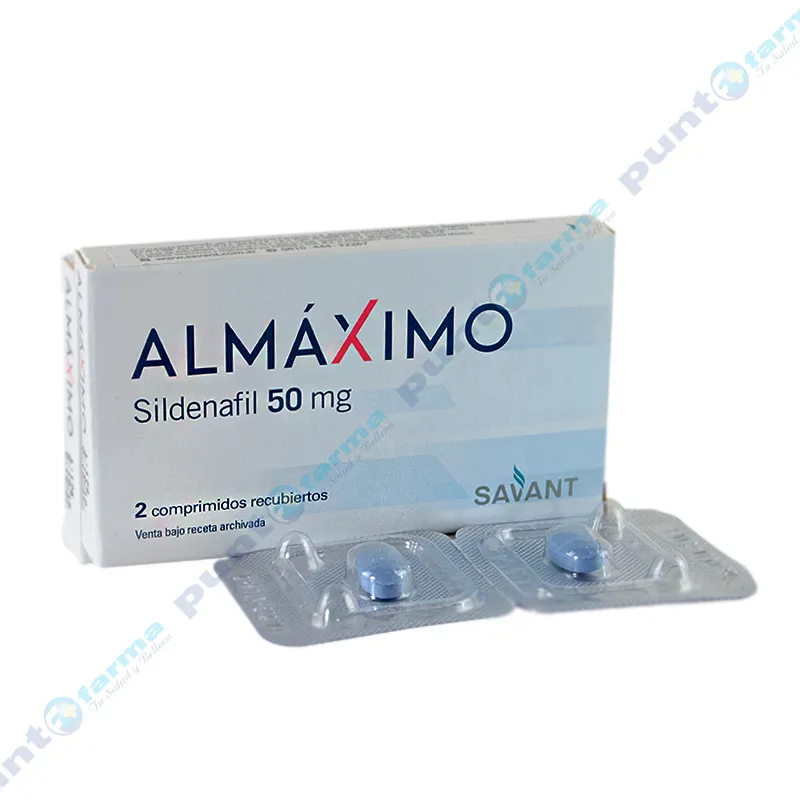 Almáximo Sildenafil 50mg - Caja de 2 comprimidos