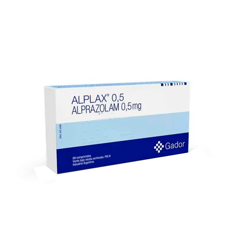 Alplax 0,5 mg Alprazolam 0,5 mg - Caja de 60 comprimidos.