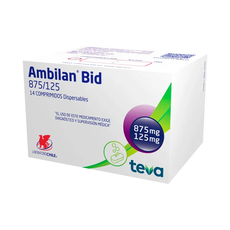 Ambilan Bid 875/125 - Cont. 14 comprimidos dispersables