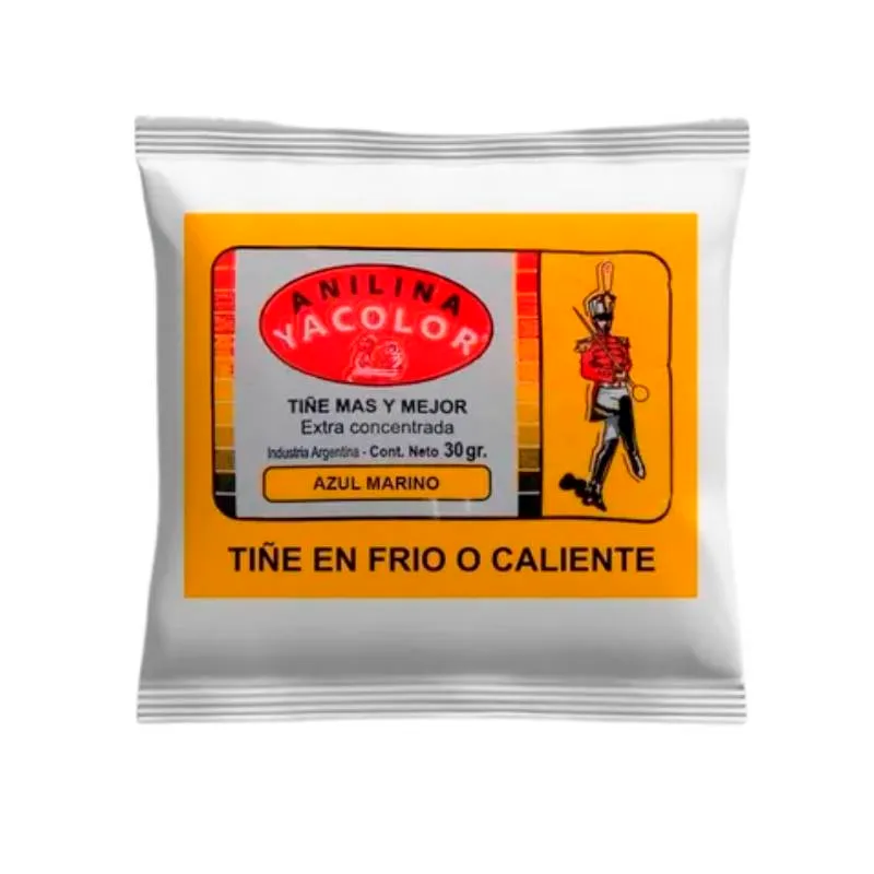 Anilina Yacolor Azul Marino - Cont. 30gr