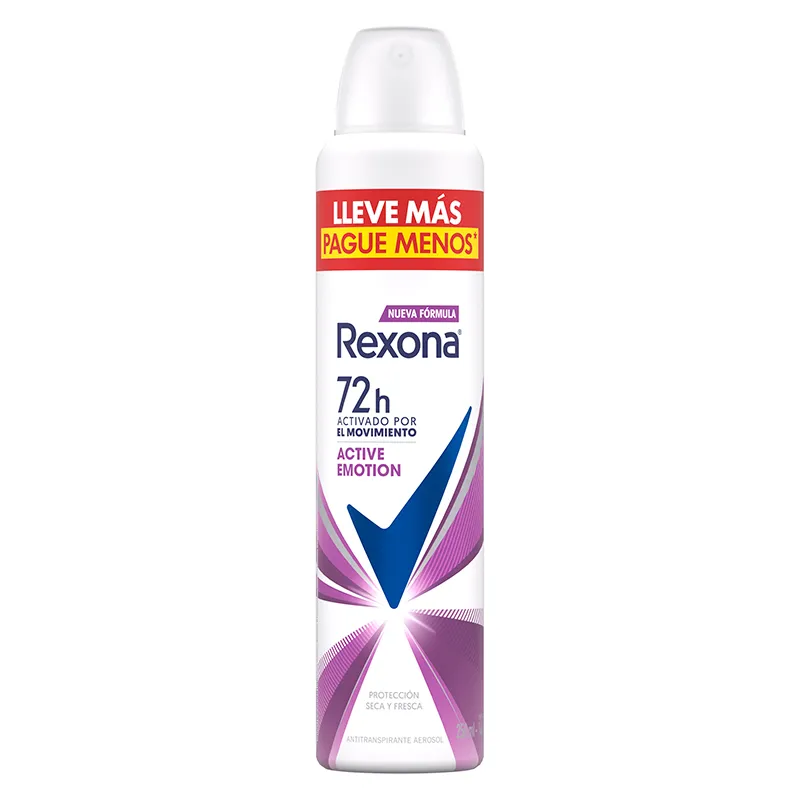 Antitranspirante Active Emotion Rexona - Cont.250 mL
