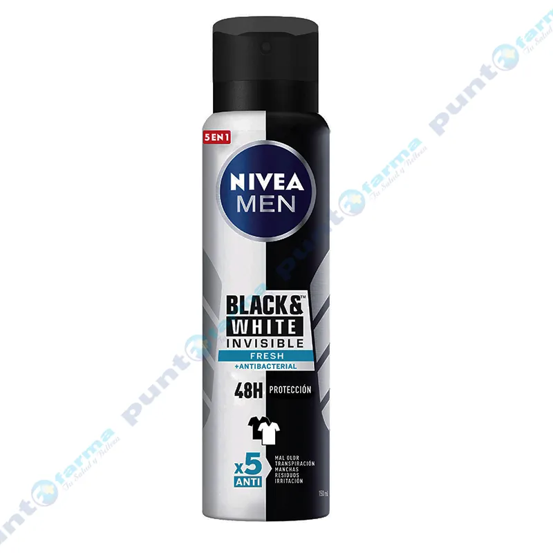 Antitranspirante Invisible Antibacterial Nivea Men - 150 mL