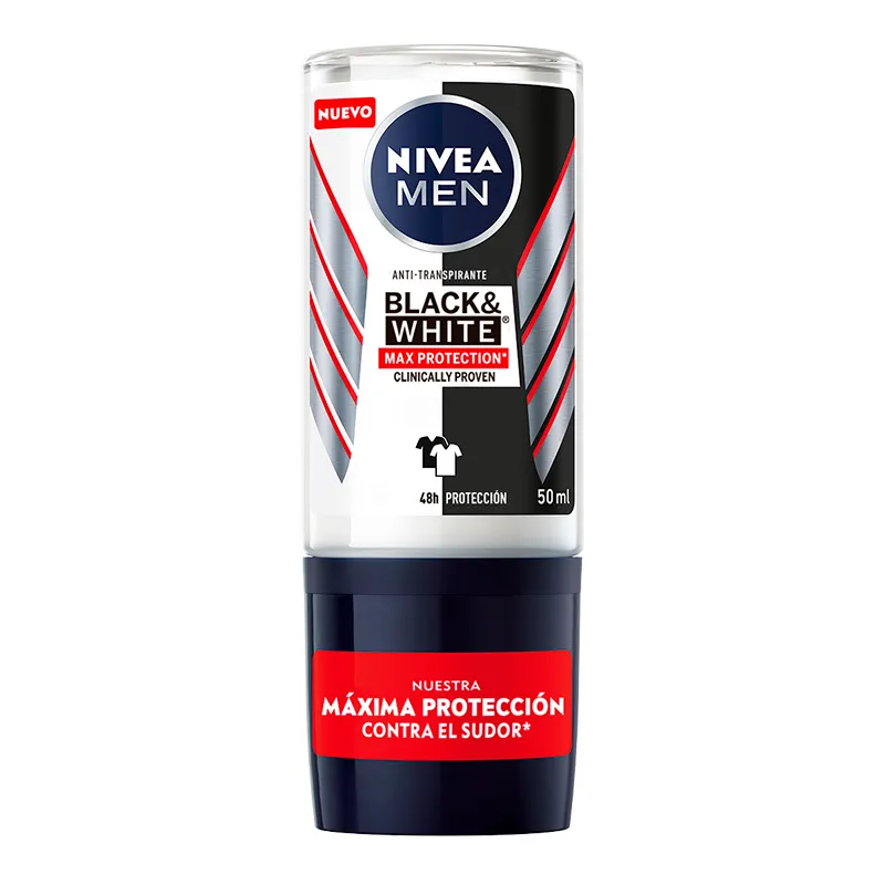 Antitranspirante Nivea Deo Roll On B&W Max Protection Men - Cont.50mL