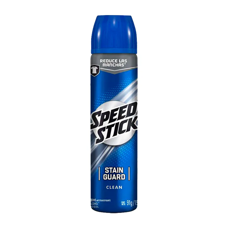 Antitranspirante en Aerosol Speed Stick Stain Guard Clean - 150 mL